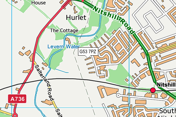 G53 7PZ map - OS VectorMap District (Ordnance Survey) G53 7PZ map - OS VectorMap District (Ordnance Survey)