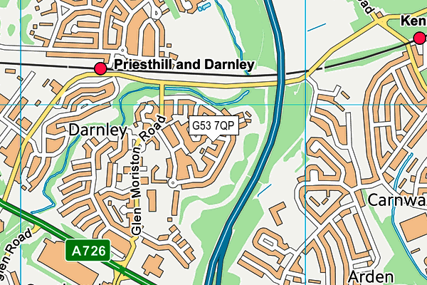 G53 7QP map - OS VectorMap District (Ordnance Survey) G53 7QP map - OS VectorMap District (Ordnance Survey)