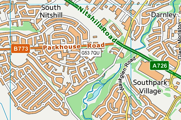 G53 7QU map - OS VectorMap District (Ordnance Survey) G53 7QU map - OS VectorMap District (Ordnance Survey)