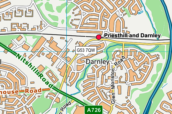 G53 7QW map - OS VectorMap District (Ordnance Survey) G53 7QW map - OS VectorMap District (Ordnance Survey)