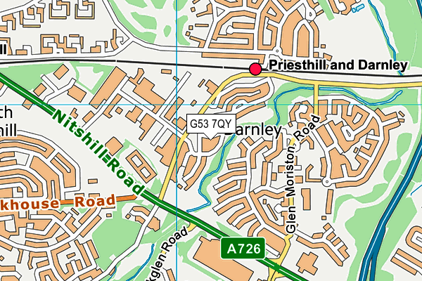 G53 7QY map - OS VectorMap District (Ordnance Survey)