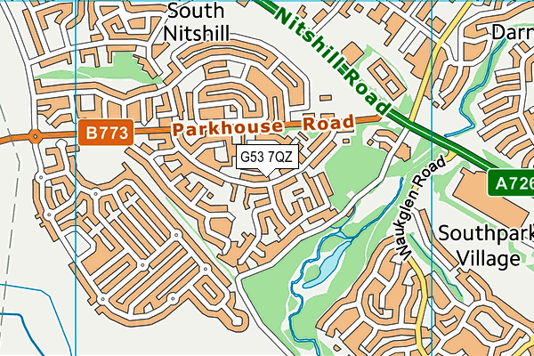 G53 7QZ map - OS VectorMap District (Ordnance Survey) G53 7QZ map - OS VectorMap District (Ordnance Survey)