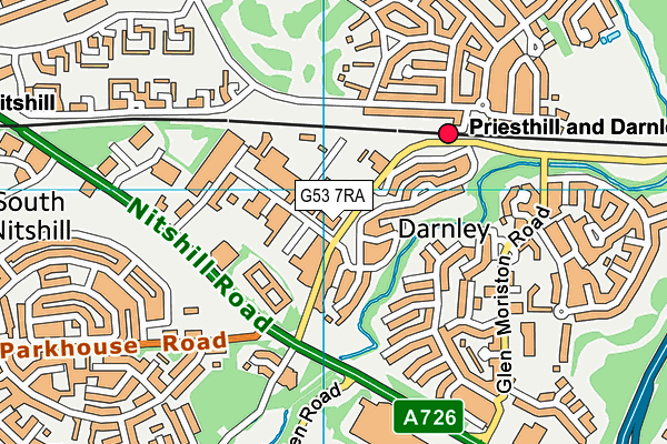 G53 7RA map - OS VectorMap District (Ordnance Survey) G53 7RA map - OS VectorMap District (Ordnance Survey)
