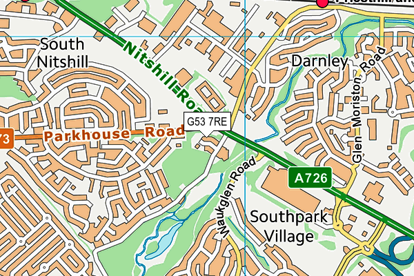 G53 7RE map - OS VectorMap District (Ordnance Survey) G53 7RE map - OS VectorMap District (Ordnance Survey)