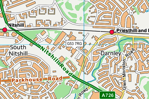 G53 7RG map - OS VectorMap District (Ordnance Survey) G53 7RG map - OS VectorMap District (Ordnance Survey)
