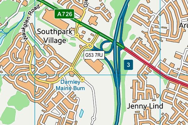 G53 7RJ map - OS VectorMap District (Ordnance Survey) G53 7RJ map - OS VectorMap District (Ordnance Survey)