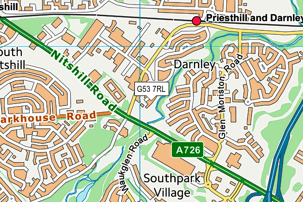 G53 7RL map - OS VectorMap District (Ordnance Survey) G53 7RL map - OS VectorMap District (Ordnance Survey)