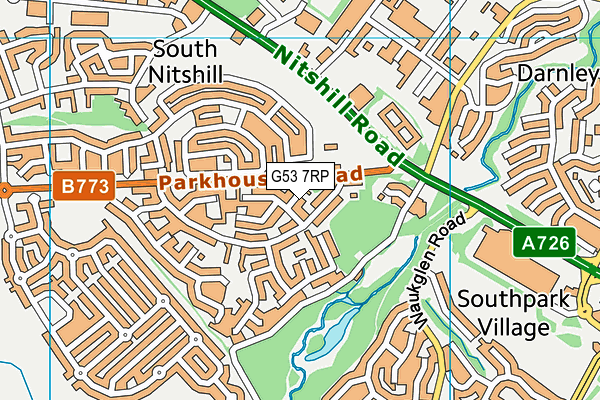 G53 7RP map - OS VectorMap District (Ordnance Survey) G53 7RP map - OS VectorMap District (Ordnance Survey)