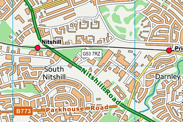 G53 7RZ map - OS VectorMap District (Ordnance Survey) G53 7RZ map - OS VectorMap District (Ordnance Survey)