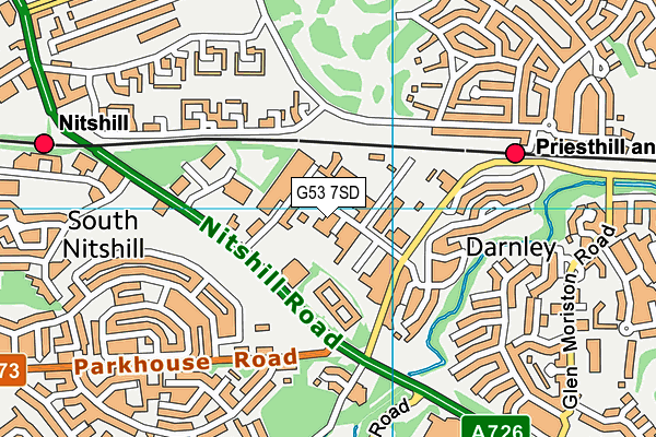 G53 7SD map - OS VectorMap District (Ordnance Survey) G53 7SD map - OS VectorMap District (Ordnance Survey)