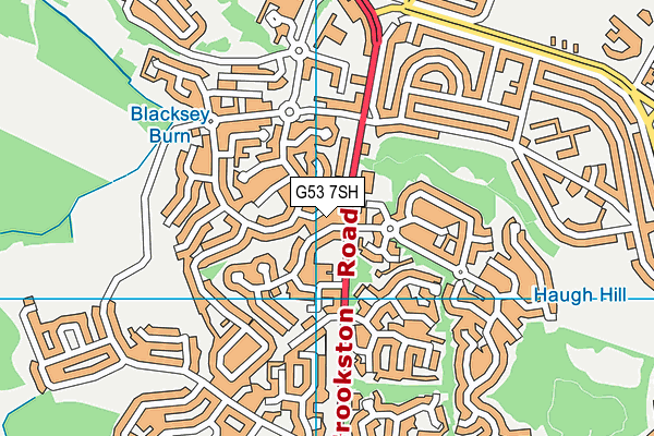 G53 7SH map - OS VectorMap District (Ordnance Survey) G53 7SH map - OS VectorMap District (Ordnance Survey)