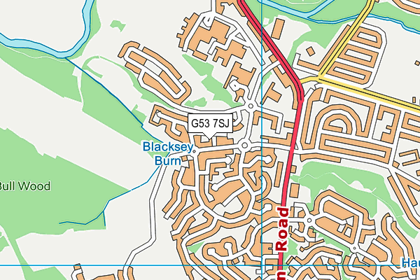 G53 7SJ map - OS VectorMap District (Ordnance Survey) G53 7SJ map - OS VectorMap District (Ordnance Survey)