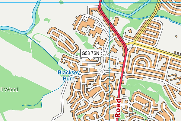 G53 7SN map - OS VectorMap District (Ordnance Survey) G53 7SN map - OS VectorMap District (Ordnance Survey)