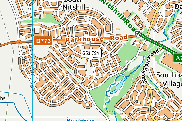 G53 7SY map - OS VectorMap District (Ordnance Survey) G53 7SY map - OS VectorMap District (Ordnance Survey)