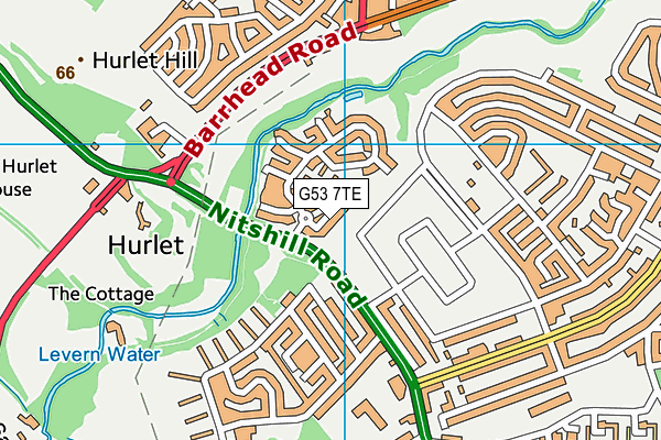 G53 7TE map - OS VectorMap District (Ordnance Survey)