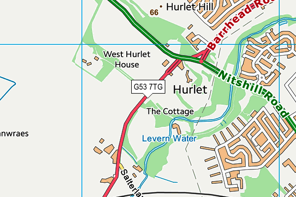 G53 7TG map - OS VectorMap District (Ordnance Survey)