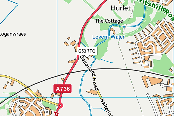 G53 7TQ map - OS VectorMap District (Ordnance Survey) G53 7TQ map - OS VectorMap District (Ordnance Survey)