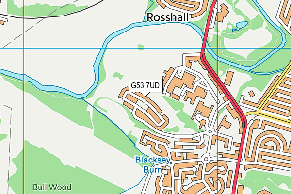 G53 7UD map - OS VectorMap District (Ordnance Survey) G53 7UD map - OS VectorMap District (Ordnance Survey)