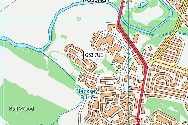 G53 7UE map - OS VectorMap District (Ordnance Survey) G53 7UE map - OS VectorMap District (Ordnance Survey)