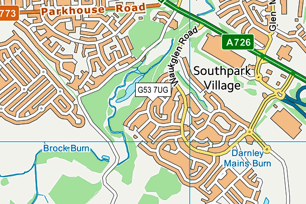 G53 7UG map - OS VectorMap District (Ordnance Survey) G53 7UG map - OS VectorMap District (Ordnance Survey)