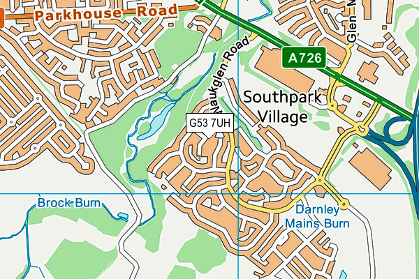 G53 7UH map - OS VectorMap District (Ordnance Survey)