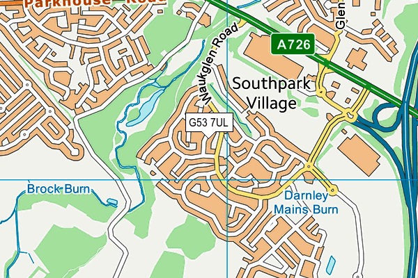 G53 7UL map - OS VectorMap District (Ordnance Survey) G53 7UL map - OS VectorMap District (Ordnance Survey)