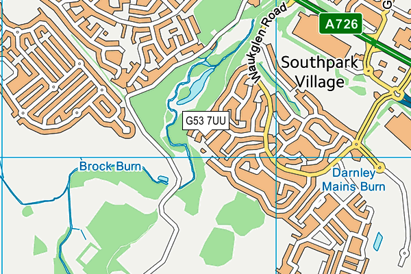 G53 7UU map - OS VectorMap District (Ordnance Survey) G53 7UU map - OS VectorMap District (Ordnance Survey)