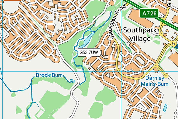G53 7UW map - OS VectorMap District (Ordnance Survey) G53 7UW map - OS VectorMap District (Ordnance Survey)