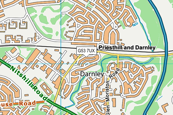 G53 7UX map - OS VectorMap District (Ordnance Survey)