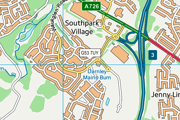 G53 7UY map - OS VectorMap District (Ordnance Survey) G53 7UY map - OS VectorMap District (Ordnance Survey)