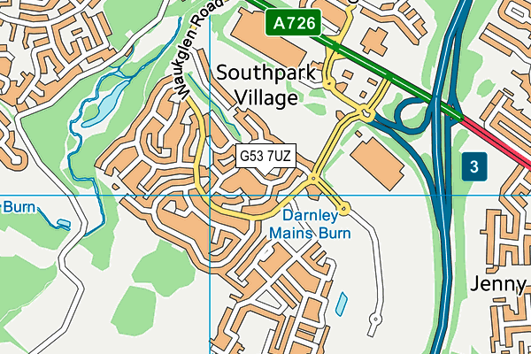 G53 7UZ map - OS VectorMap District (Ordnance Survey) G53 7UZ map - OS VectorMap District (Ordnance Survey)