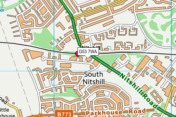 G53 7WA map - OS VectorMap District (Ordnance Survey) G53 7WA map - OS VectorMap District (Ordnance Survey)