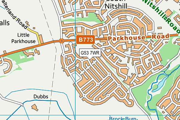 G53 7WR map - OS VectorMap District (Ordnance Survey) G53 7WR map - OS VectorMap District (Ordnance Survey)