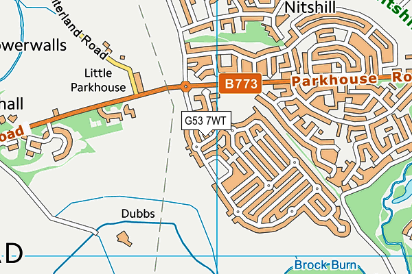 G53 7WT map - OS VectorMap District (Ordnance Survey) G53 7WT map - OS VectorMap District (Ordnance Survey)
