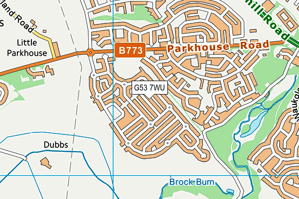 G53 7WU map - OS VectorMap District (Ordnance Survey) G53 7WU map - OS VectorMap District (Ordnance Survey)