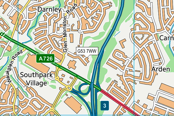 G53 7WW map - OS VectorMap District (Ordnance Survey) G53 7WW map - OS VectorMap District (Ordnance Survey)