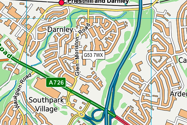 G53 7WX map - OS VectorMap District (Ordnance Survey) G53 7WX map - OS VectorMap District (Ordnance Survey)