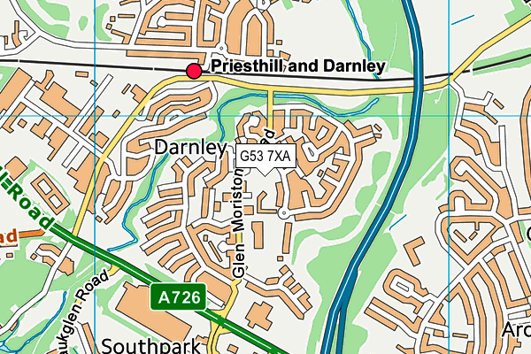 G53 7XA map - OS VectorMap District (Ordnance Survey) G53 7XA map - OS VectorMap District (Ordnance Survey)
