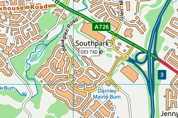 G53 7XD map - OS VectorMap District (Ordnance Survey) G53 7XD map - OS VectorMap District (Ordnance Survey)
