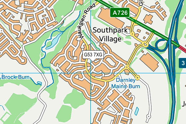 G53 7XG map - OS VectorMap District (Ordnance Survey) G53 7XG map - OS VectorMap District (Ordnance Survey)