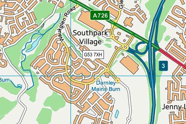 G53 7XH map - OS VectorMap District (Ordnance Survey) G53 7XH map - OS VectorMap District (Ordnance Survey)