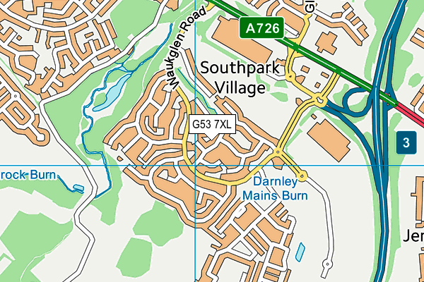 G53 7XL map - OS VectorMap District (Ordnance Survey) G53 7XL map - OS VectorMap District (Ordnance Survey)
