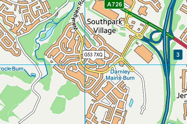 G53 7XQ map - OS VectorMap District (Ordnance Survey) G53 7XQ map - OS VectorMap District (Ordnance Survey)