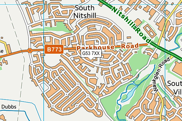 G53 7XX map - OS VectorMap District (Ordnance Survey) G53 7XX map - OS VectorMap District (Ordnance Survey)