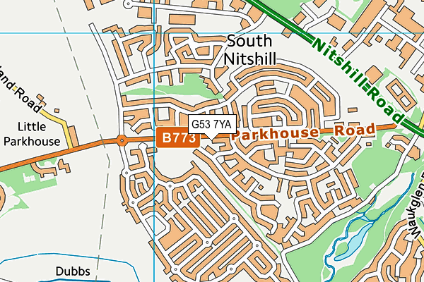 G53 7YA map - OS VectorMap District (Ordnance Survey) G53 7YA map - OS VectorMap District (Ordnance Survey)
