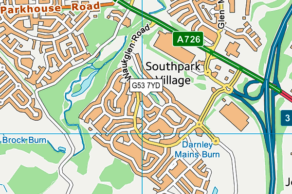 G53 7YD map - OS VectorMap District (Ordnance Survey) G53 7YD map - OS VectorMap District (Ordnance Survey)