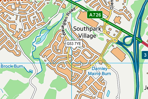 G53 7YE map - OS VectorMap District (Ordnance Survey) G53 7YE map - OS VectorMap District (Ordnance Survey)