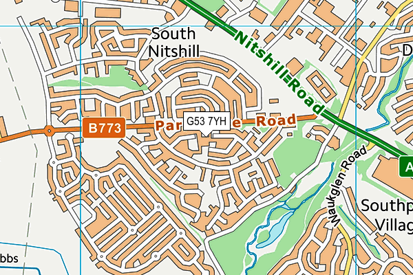 G53 7YH map - OS VectorMap District (Ordnance Survey) G53 7YH map - OS VectorMap District (Ordnance Survey)