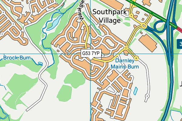 G53 7YP map - OS VectorMap District (Ordnance Survey) G53 7YP map - OS VectorMap District (Ordnance Survey)