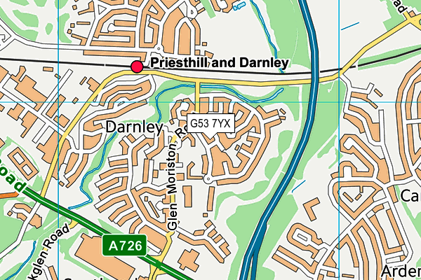 G53 7YX map - OS VectorMap District (Ordnance Survey) G53 7YX map - OS VectorMap District (Ordnance Survey)